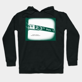 23rd Avenue, Central District, WHITE MINT Seattle, Washington by Mistah Wilson Hoodie